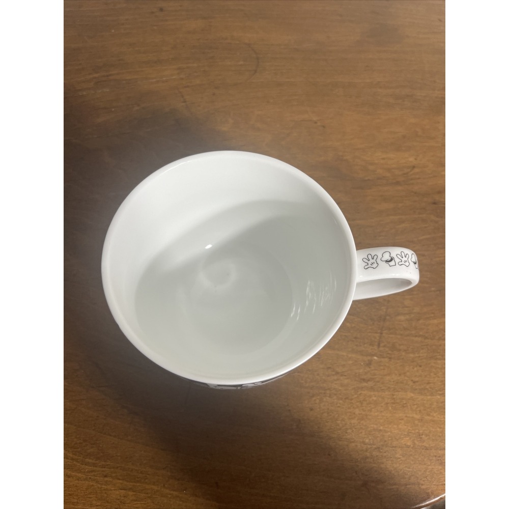 Disney Mickey Mouse Mug Black White Square‎ Panels Coffee Cup - Picture 5 of 6